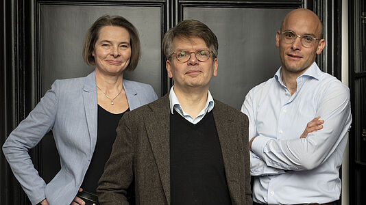 Portrait of Petra Schleiter, Christoph Möllers, Florian Meinel © Maurice Weiss